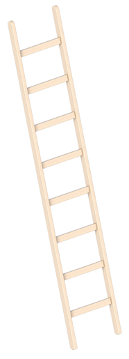 Layher Holz-Anlegeleiter 8 Sprossen, L=2,45m #1052208